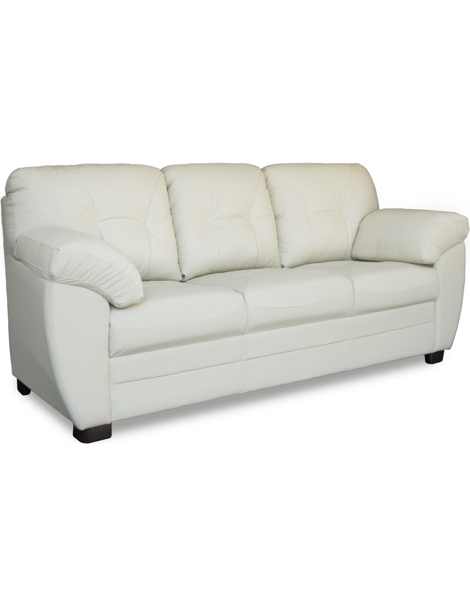 Sofá de piel Genuina Derby Color Marfil - ConfortoPiel