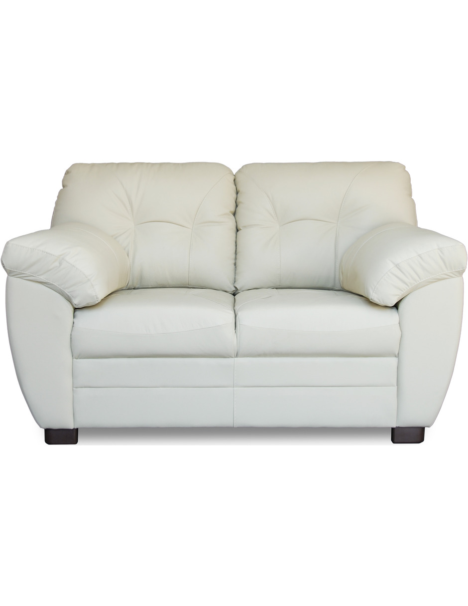 Love Seat de piel Genuina Derby Color Marfil - ConfortoPiel