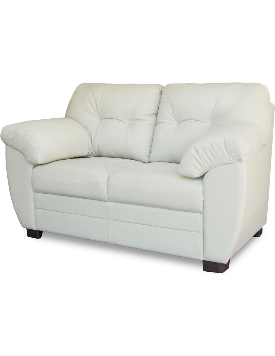 Love Seat de piel Genuina Derby Color Marfil - ConfortoPiel