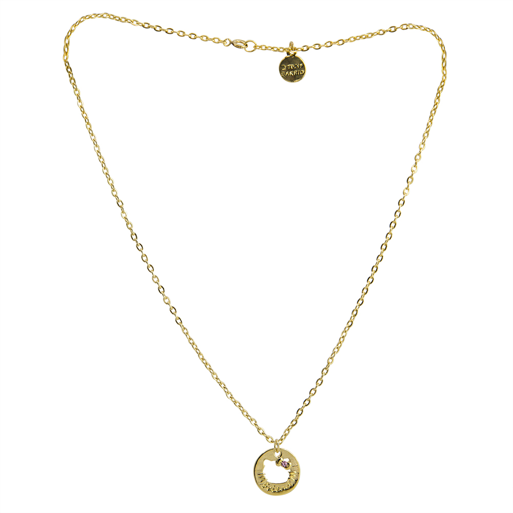 Juego de Collares 'Silueta Best Friends' Hello Kitty Dorado