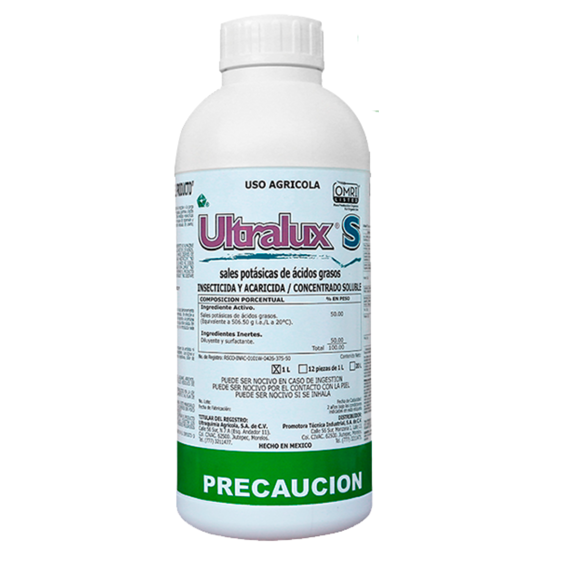 Ultralux. Jabón potásico concentrado. Bote 1 litro