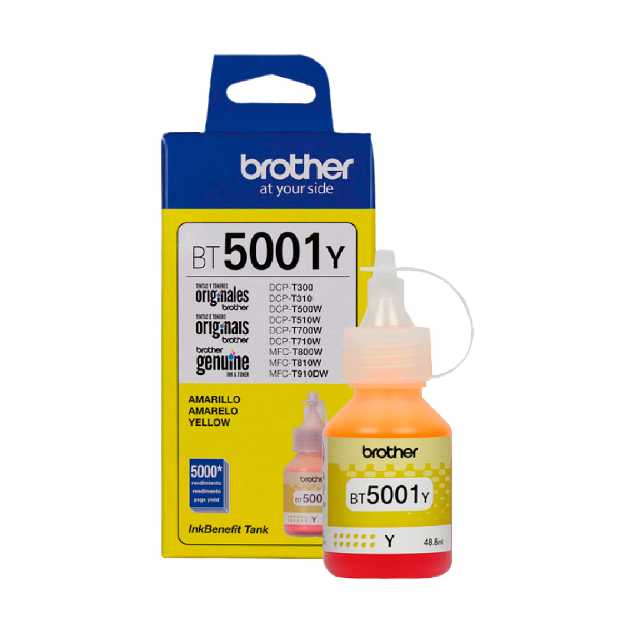 Kit De 3 Tintas Originales Brother - Bt5001 Cyan, Magenta, Yellow