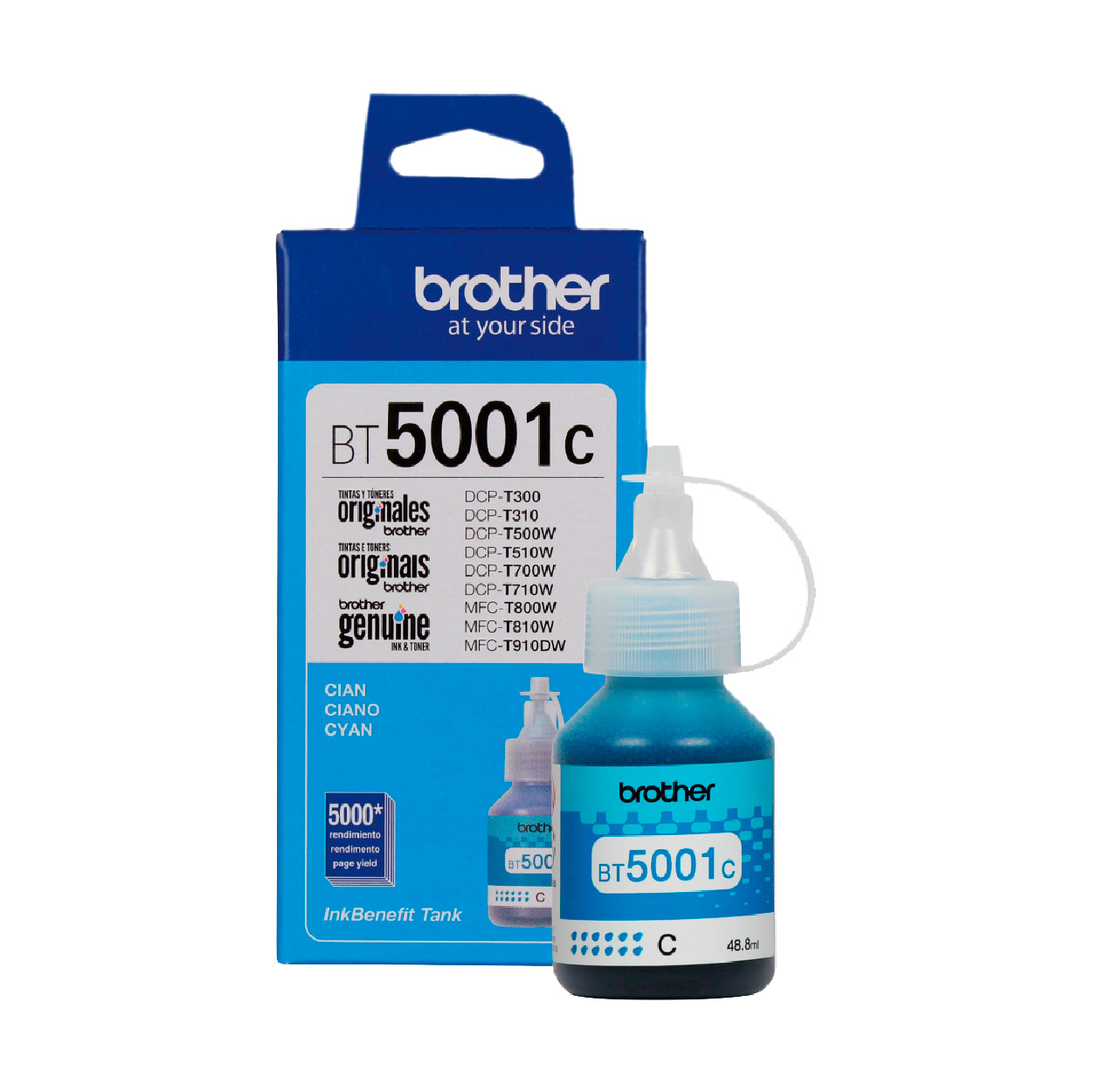 Kit De 3 Tintas Originales Brother - Bt5001 Cyan, Magenta, Yellow