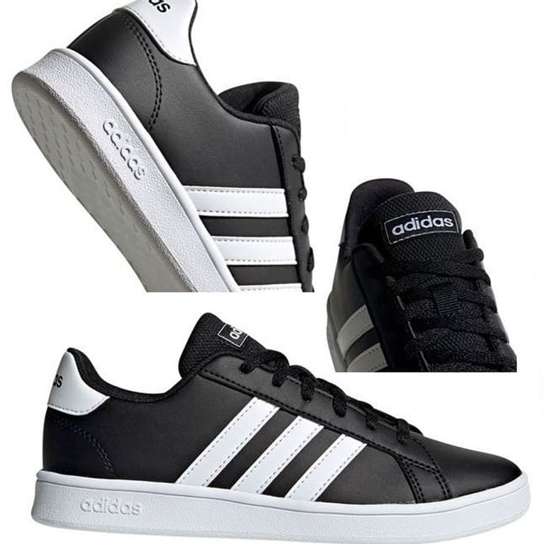 Tenis Casual Adidas Grand Court K Negro Unisex EF0101