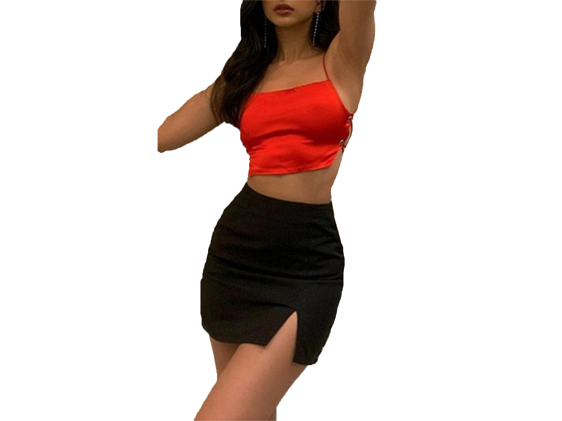 Falda con Abertura Sexy Comoda