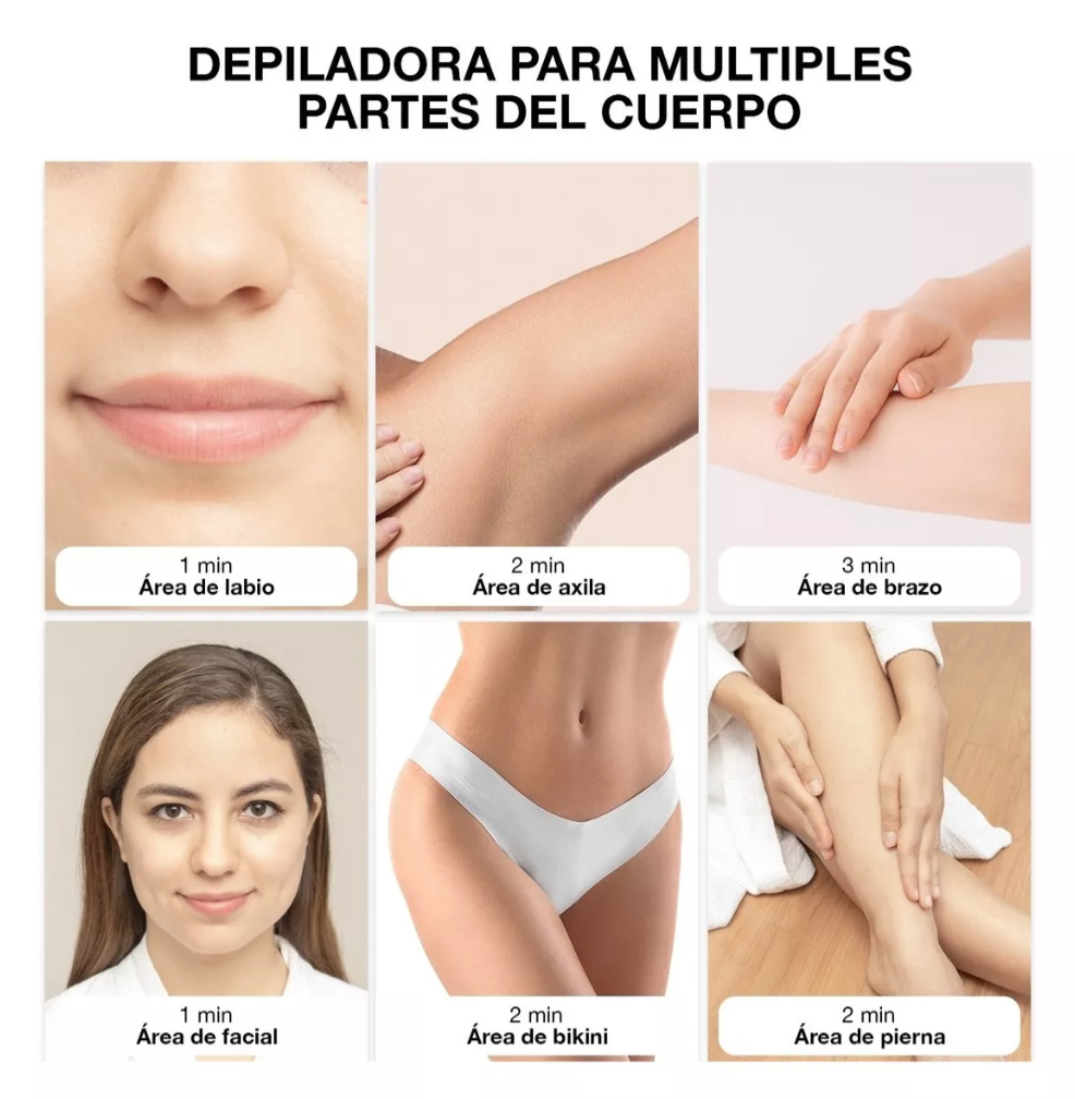 Depiladora Laser Ipl Profesional 990000 Pulsos Kit Completo