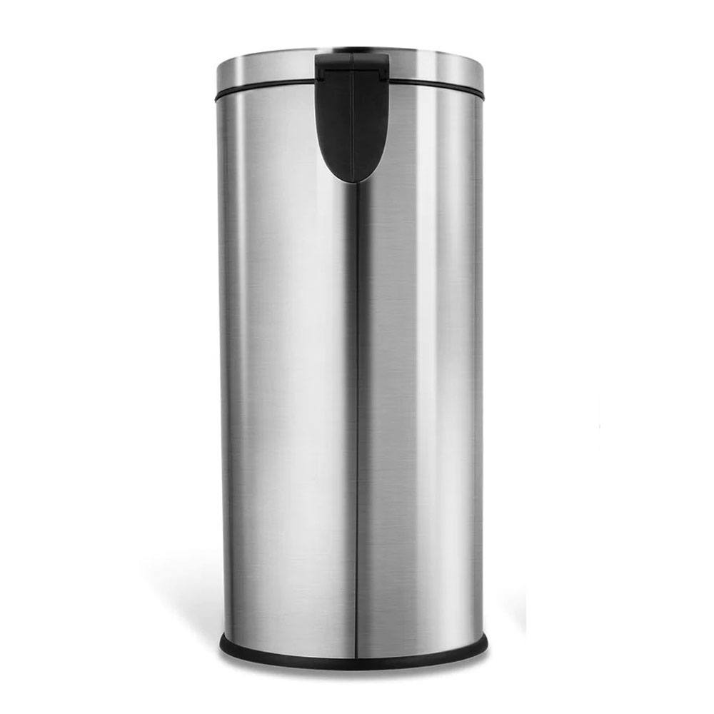 Bote de Basura Grande para Cocina, Baño, Oficina. 30 Litros, Acero Inoxidable. Con Cubo Interior, Tapa y Pedal.