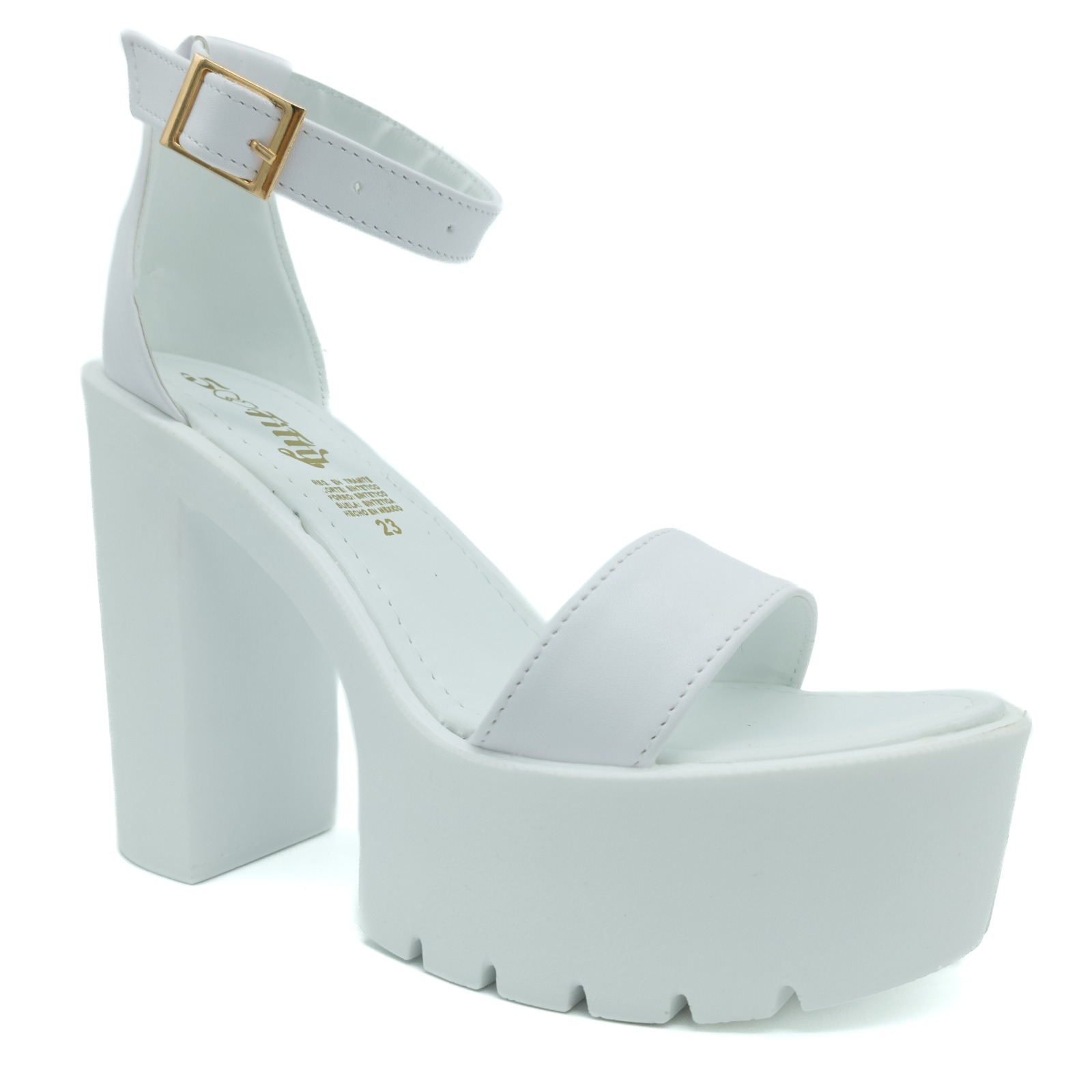 Tacones Plataforma 50Fifty Color Blanco