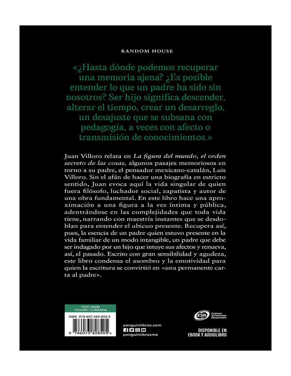 La figura del mundo Juan Villoro