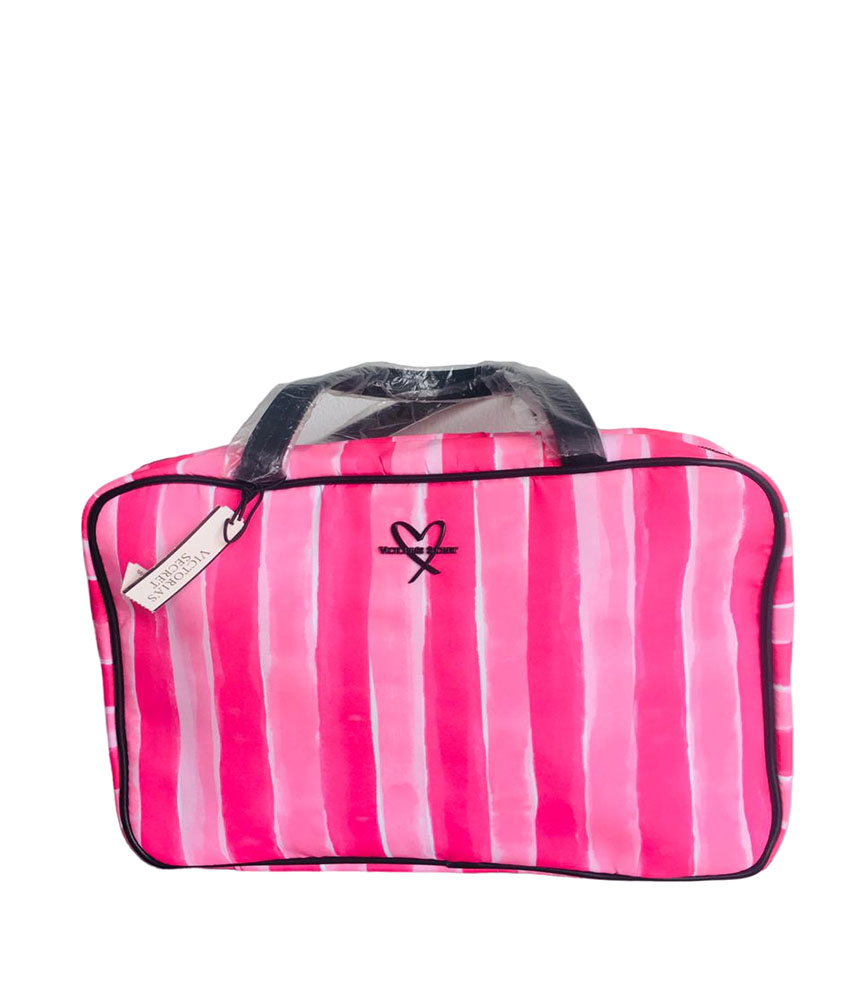 Victorias Secret Cosmetiquera 3 compartimentos color rosa 