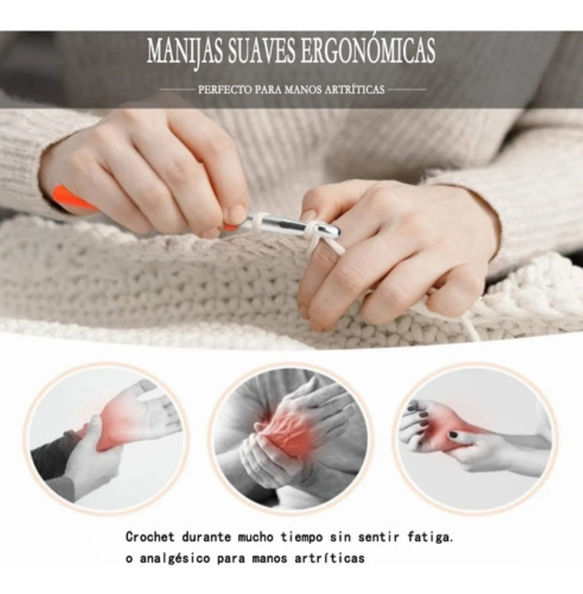 Kit De Ganchos Y Accesorios Para Tejer Al Crochet