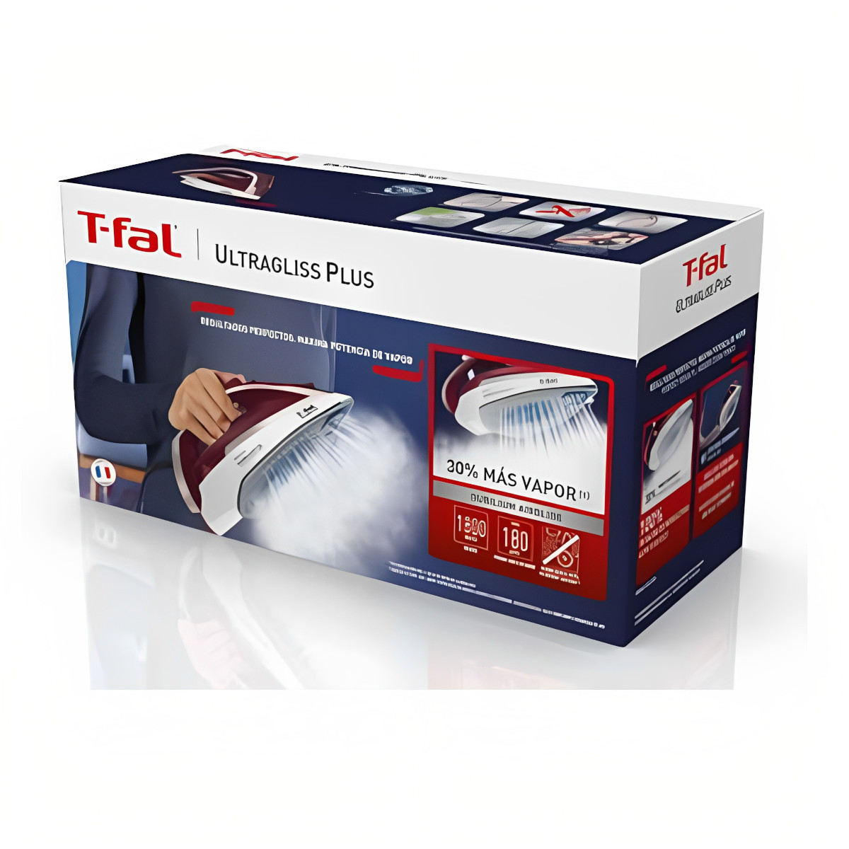 Plancha Vapor T-Fal FV6811 Suela Antiadherente Ultragliss Airglide Autoclean 1800W