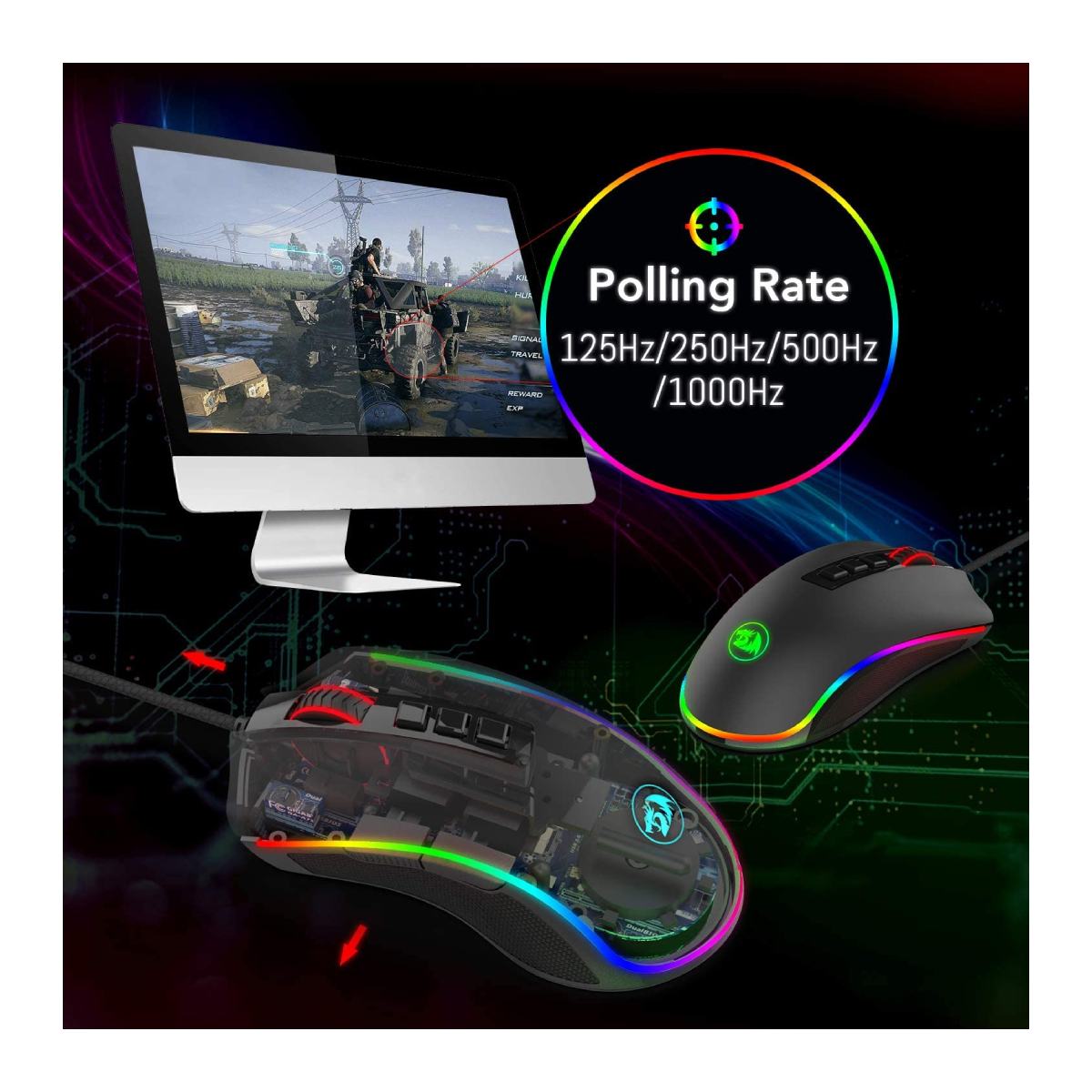 Mouse Gamer Redragon Cobra M711-FPS