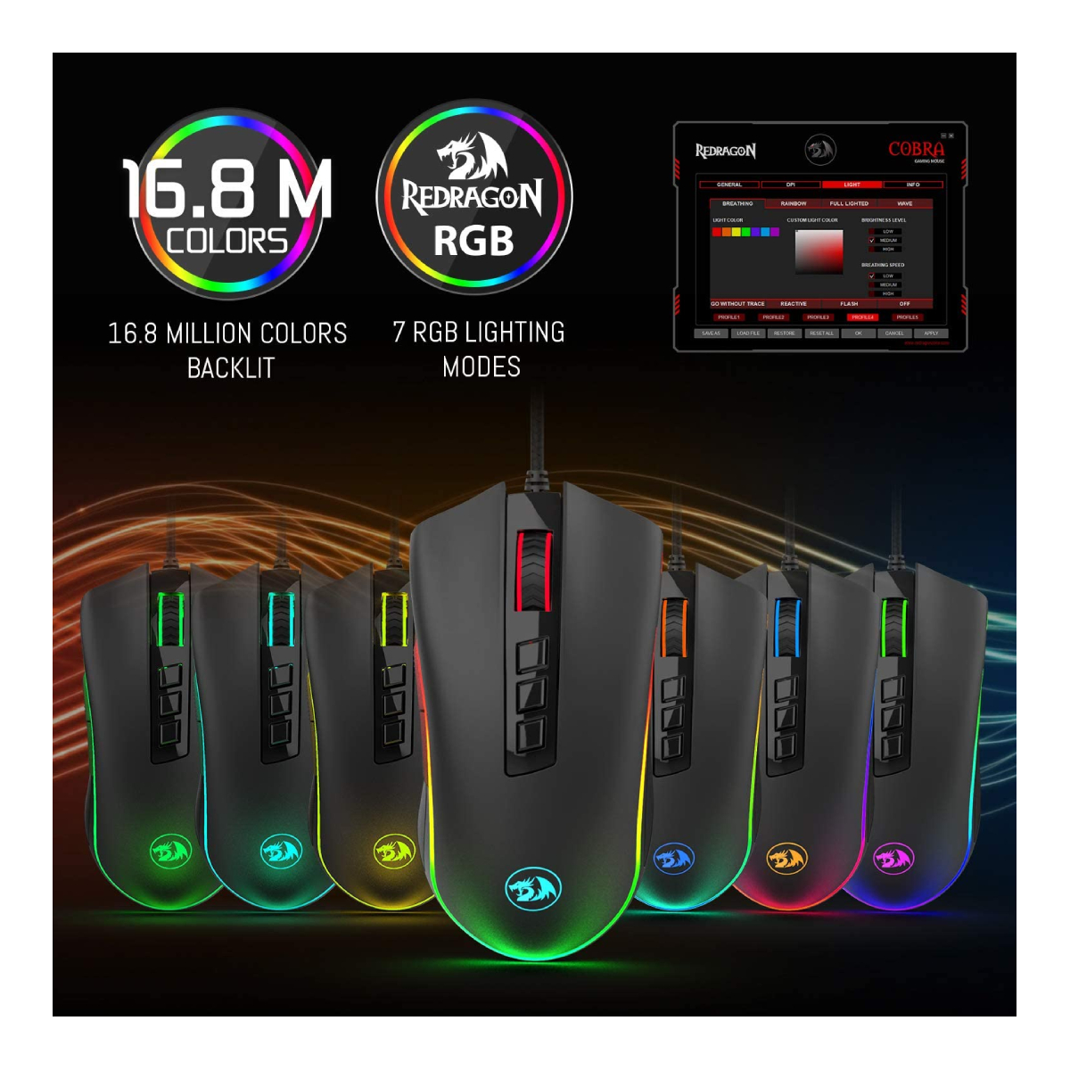 Mouse Gamer Redragon Cobra M711-FPS