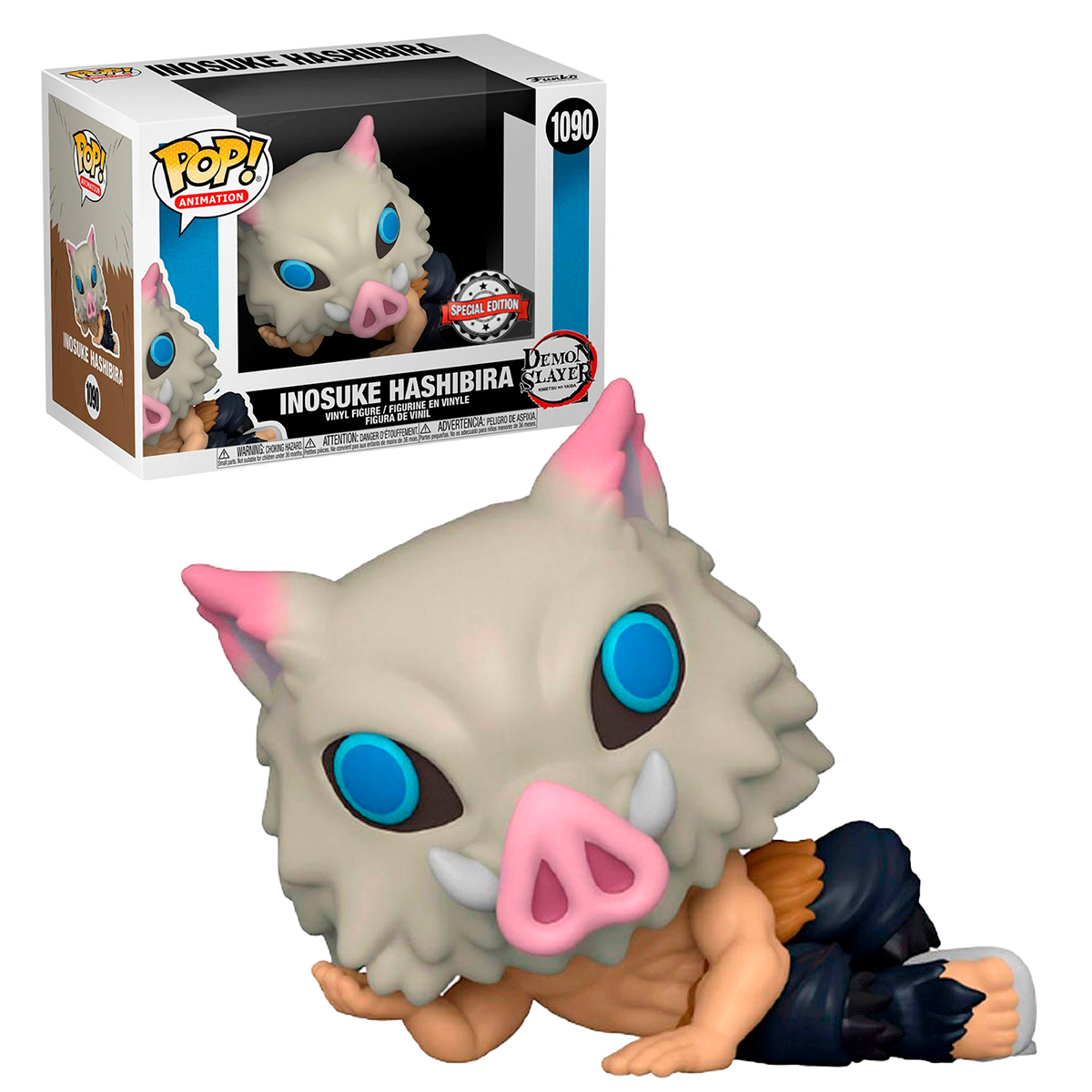 Funko Pop Inosuke Hashibira Acostado #1090 Demon Slayer Anime Figura Original