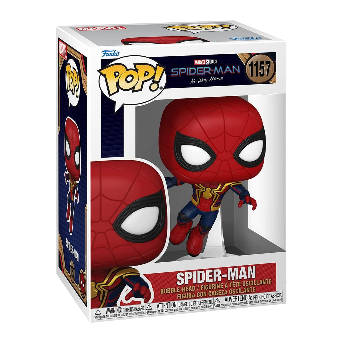 Funko Pop Marvel: Spiderman No Way Home - Spiderman Tom Holland Saltando #1157