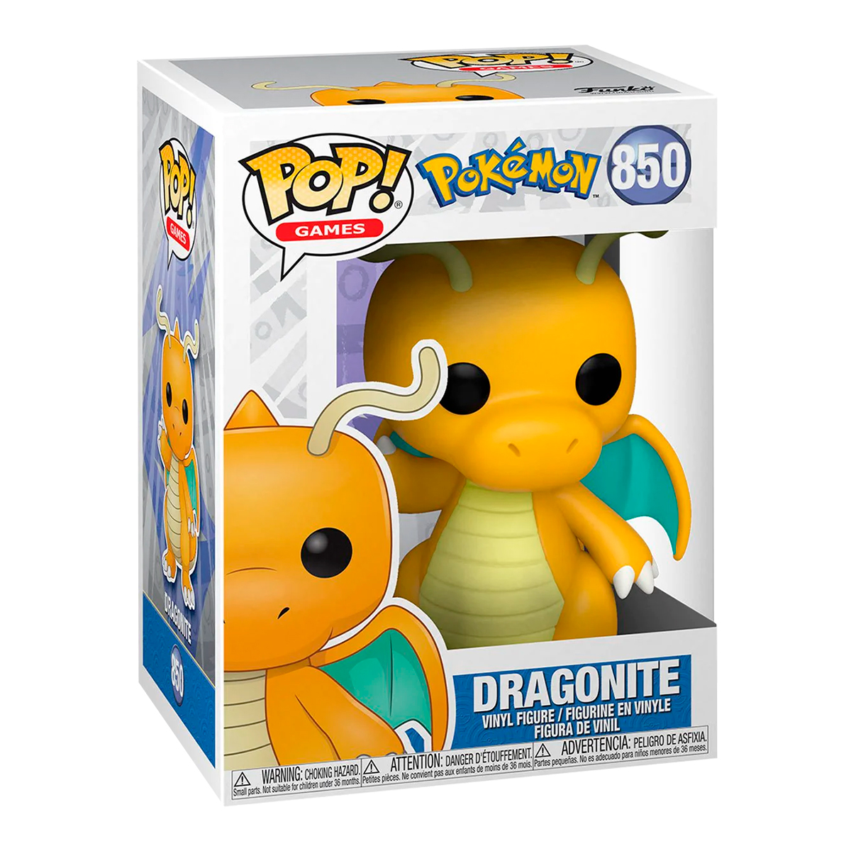 Funko Pop Dragonite #850 Pokedex 149 Pokemon Anime Videojuego Figura Original