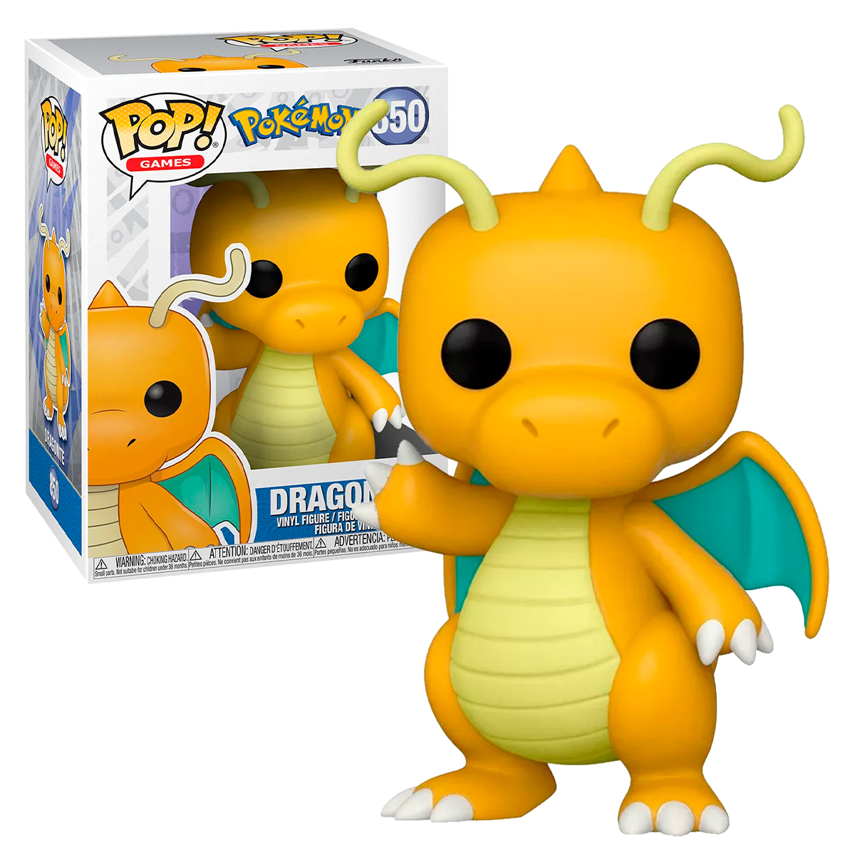 Funko Pop Dragonite #850 Pokedex 149 Pokemon Anime Videojuego Figura Original