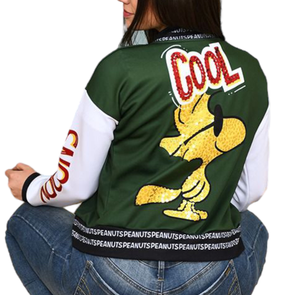 Chamarra Casual Bomber De Mujer Modelo Snoopy