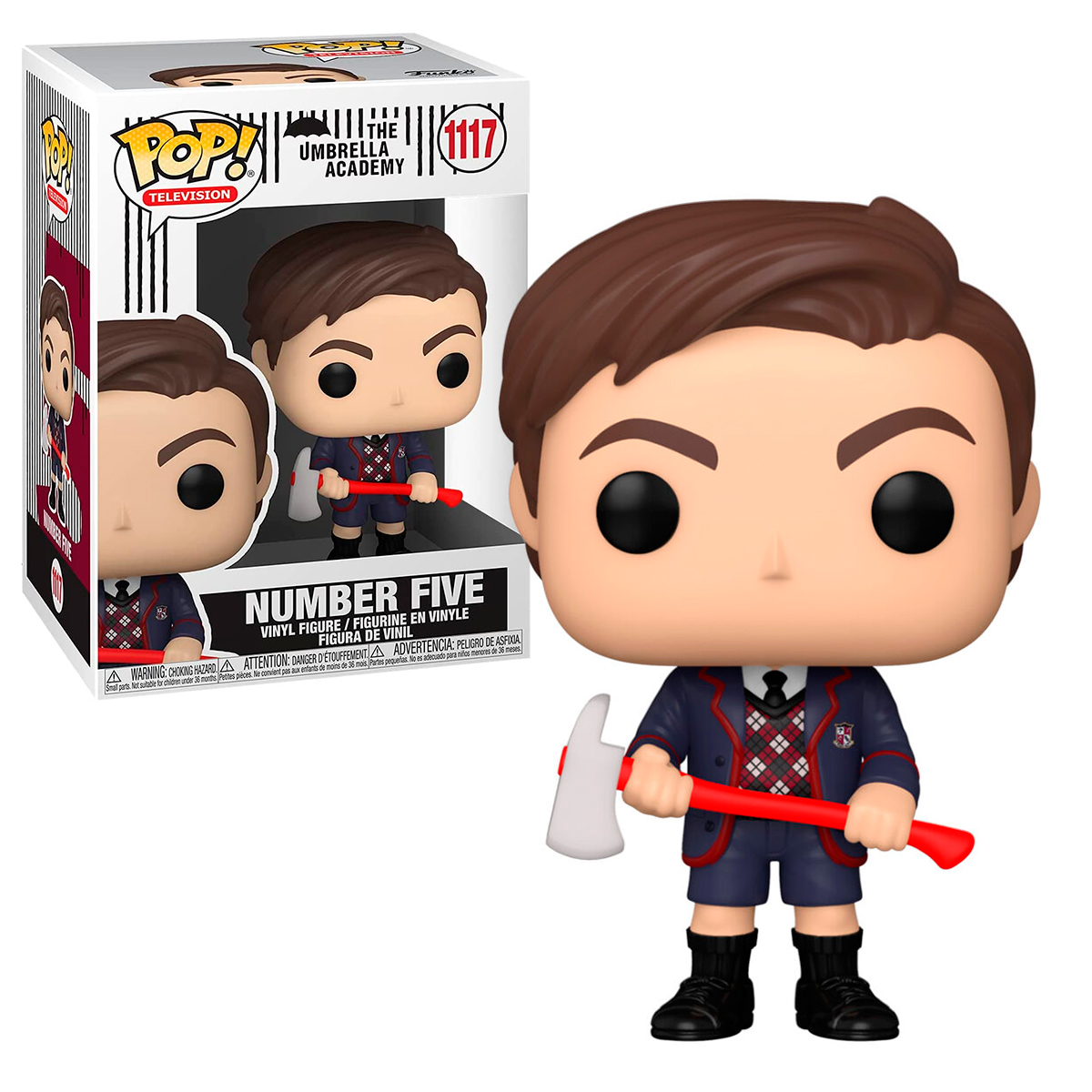 Funko Pop Numero 5 Con Hacha #1117 Umbrella Academy Serie Figura Original