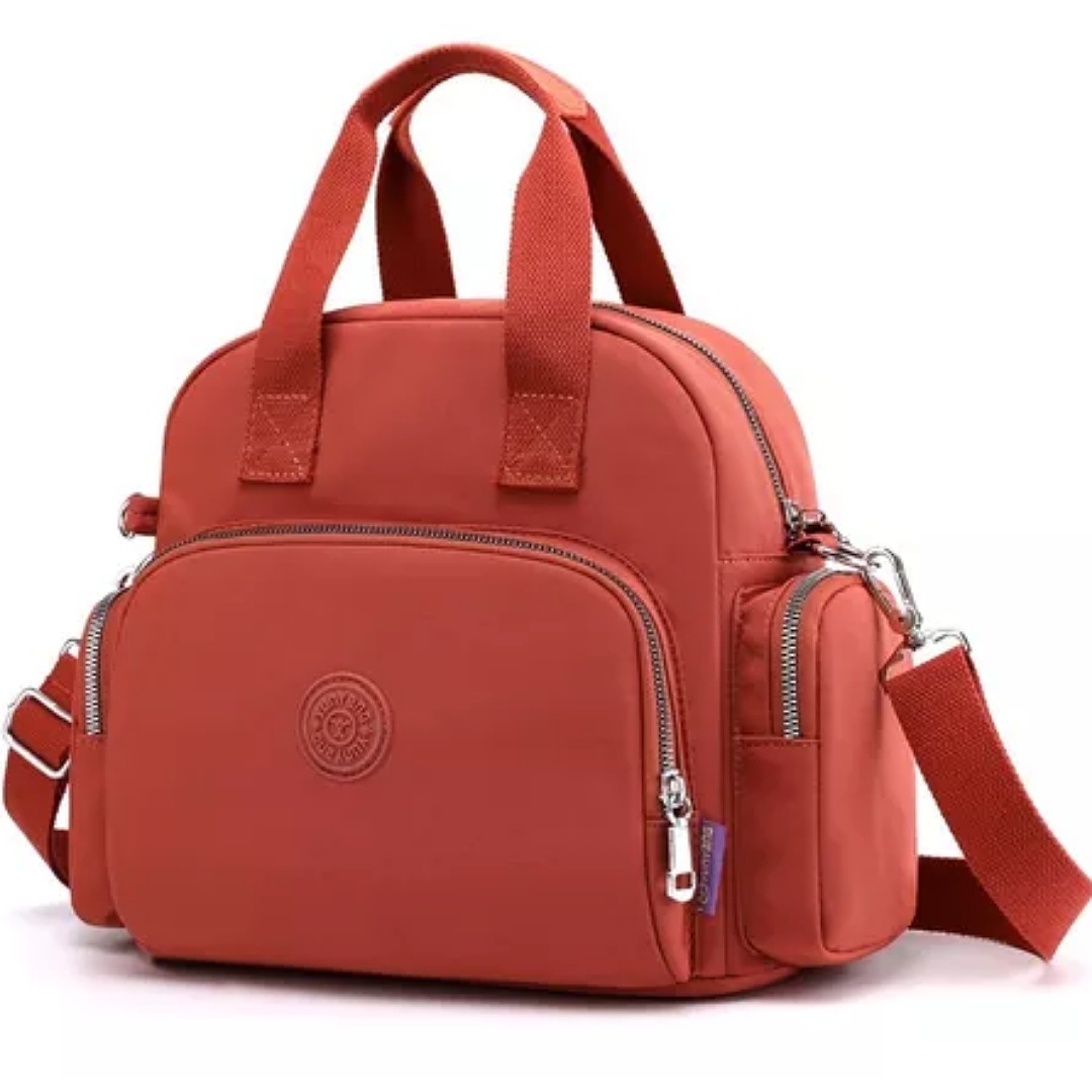 Mochila Bolso Mujer Nylon Multifuncional Con Usb P/ Viaje