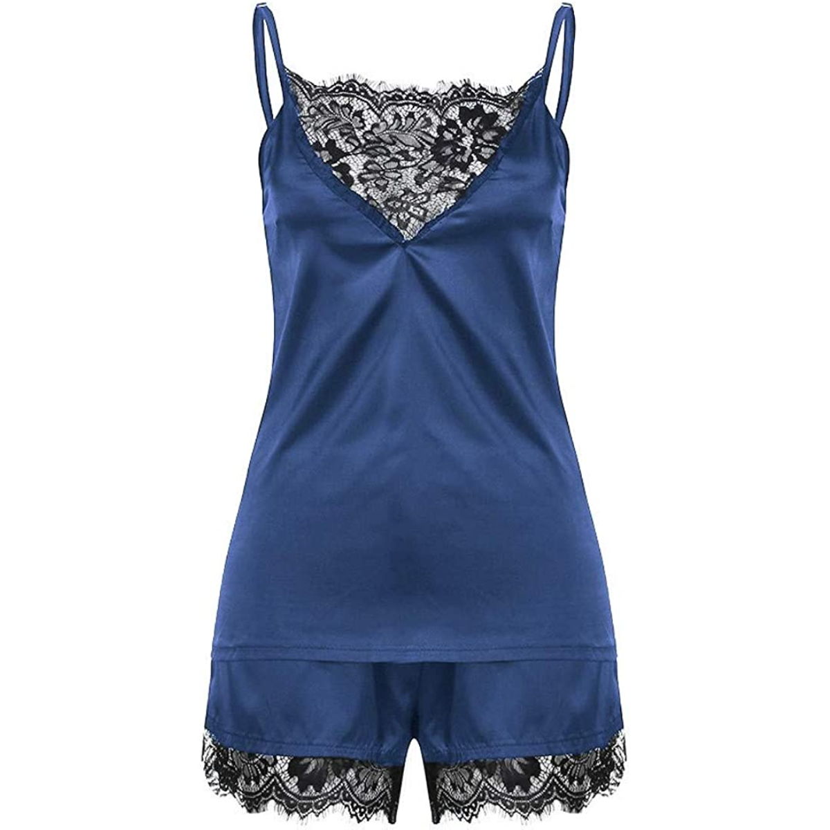 Lenceria Conjunto Para Dormir Talla Mediana Color Azul