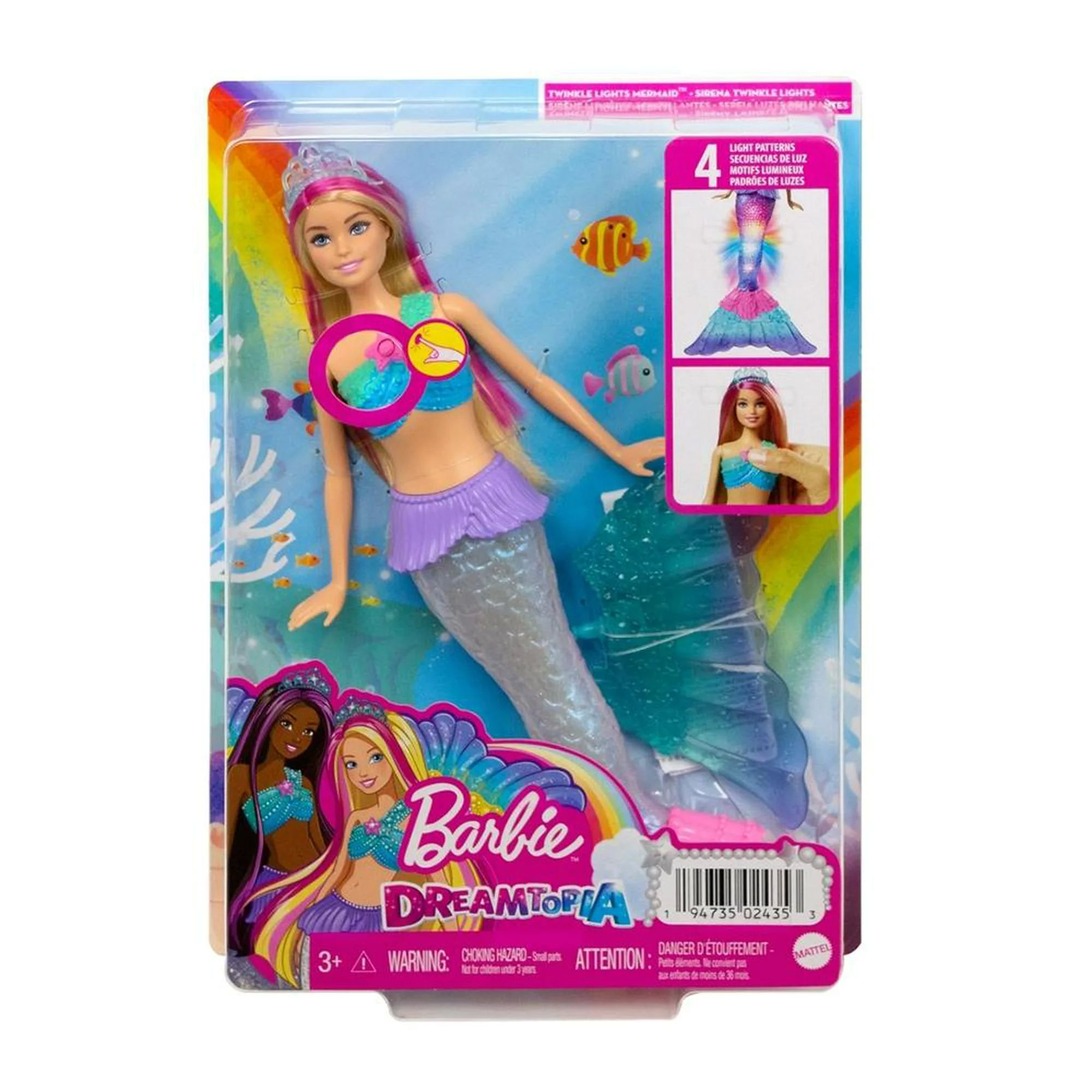 Muñeca Barbie Dreamtopia Sirena Luces Brillantes