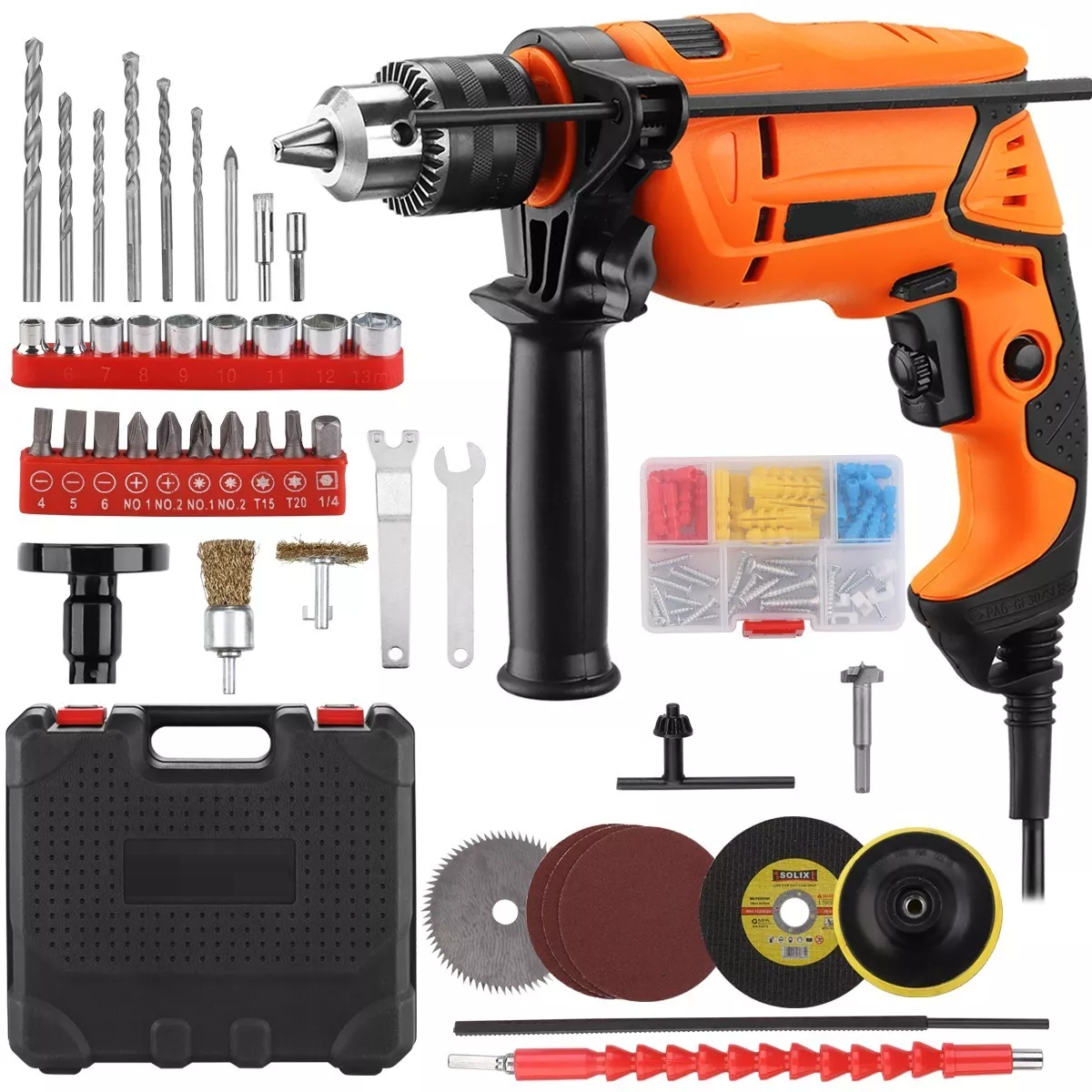 Taladro Rotomartillo 1/2 Prof 650w Naranja