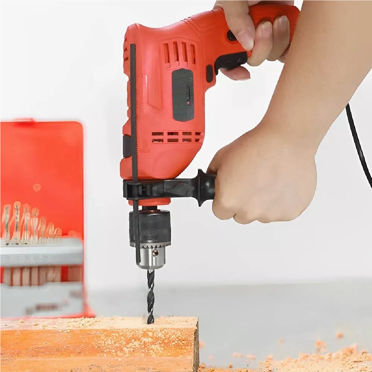 Set Taladro Rotomartillo 1780w+esmeriladora Con Accesorios 1980w