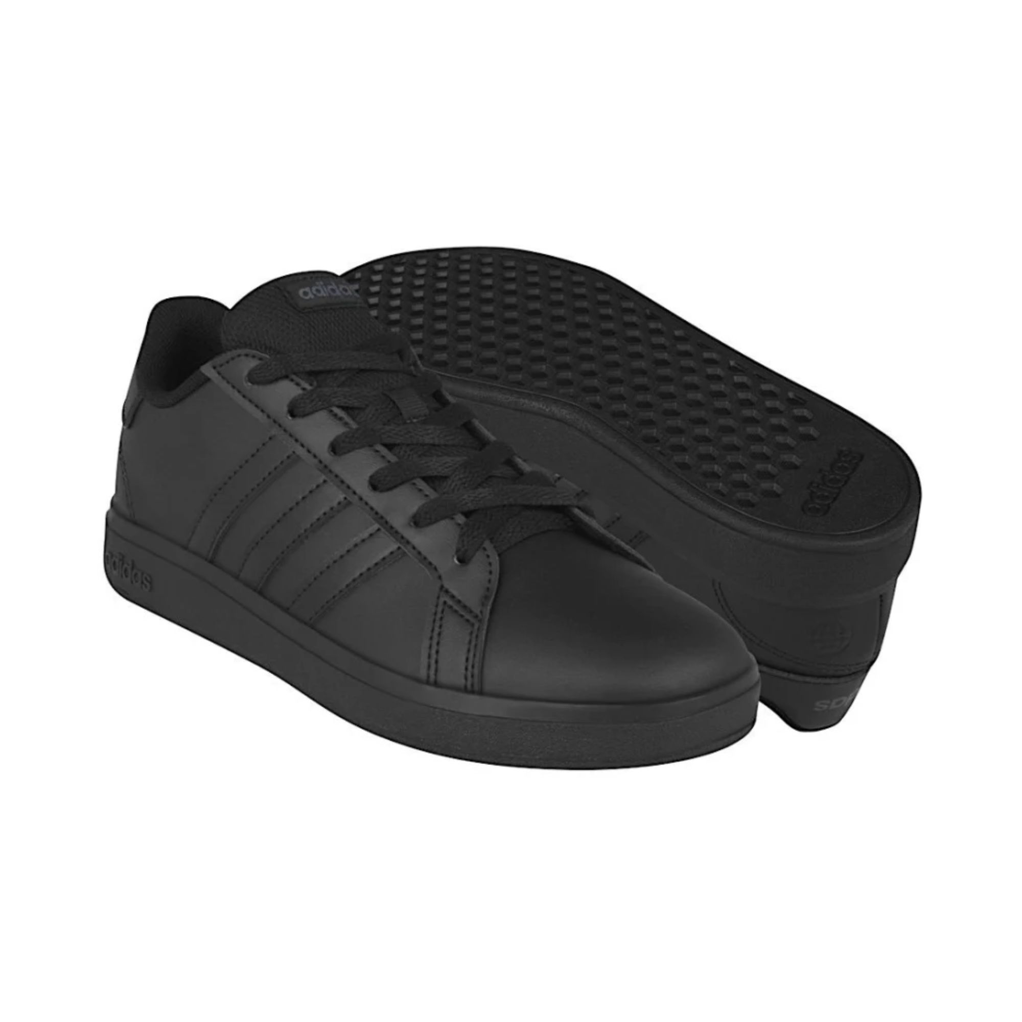 Tenis Adidas Grand Court 2.0 Lifestyle Negro Junior Originales FZ6159
