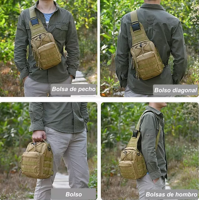 Pechera Mochila Táctica Militar Bandolera Hombre