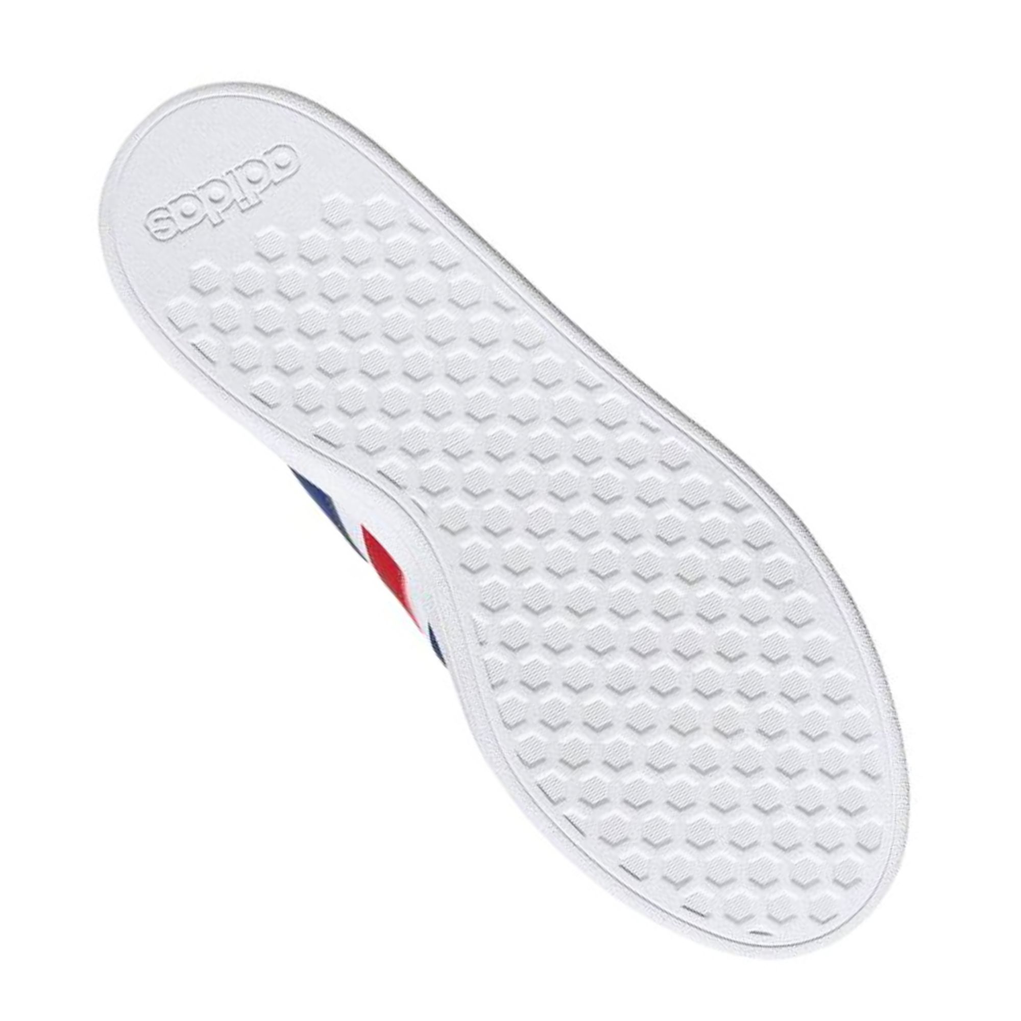 Tenis Adidas Grand Court 2.0 Lifestyle Blanco con Azul Rojo Hombre Originales GW9252