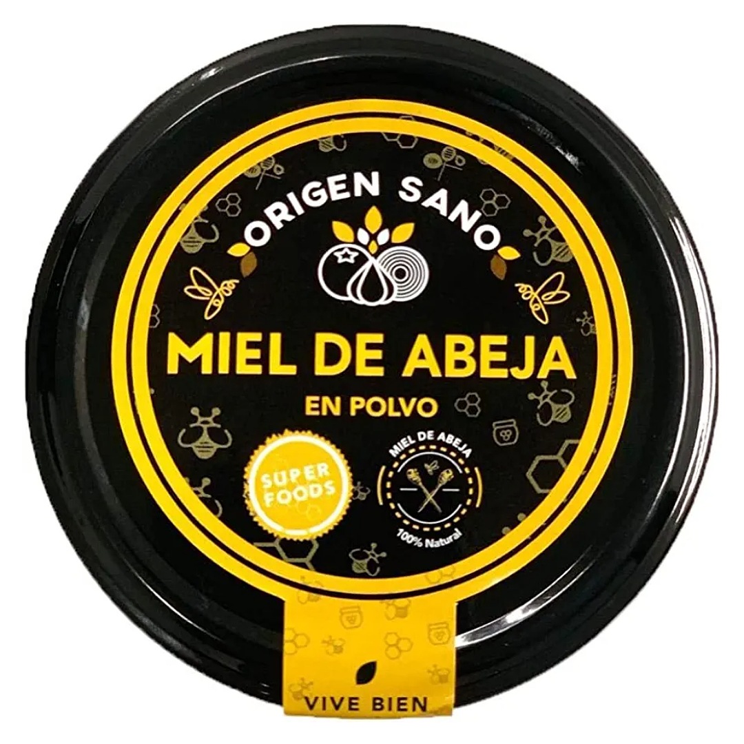 Origen Sano | Miel de Abeja Natural en Polvo | Miel de Abeja Deshidratada | 270 g | 1 pz