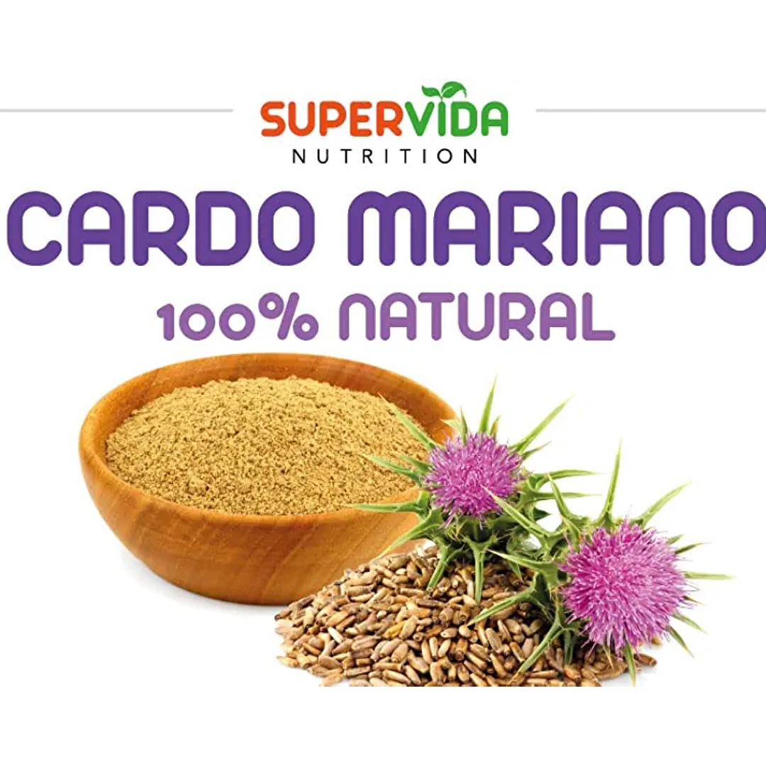 Cardo Mariano 180 Cápsulas (2 Frascos de 90 Cápsulas Vegetales de 400 mg Cardo Mariano) |  - Suplementos 100% Naturales
