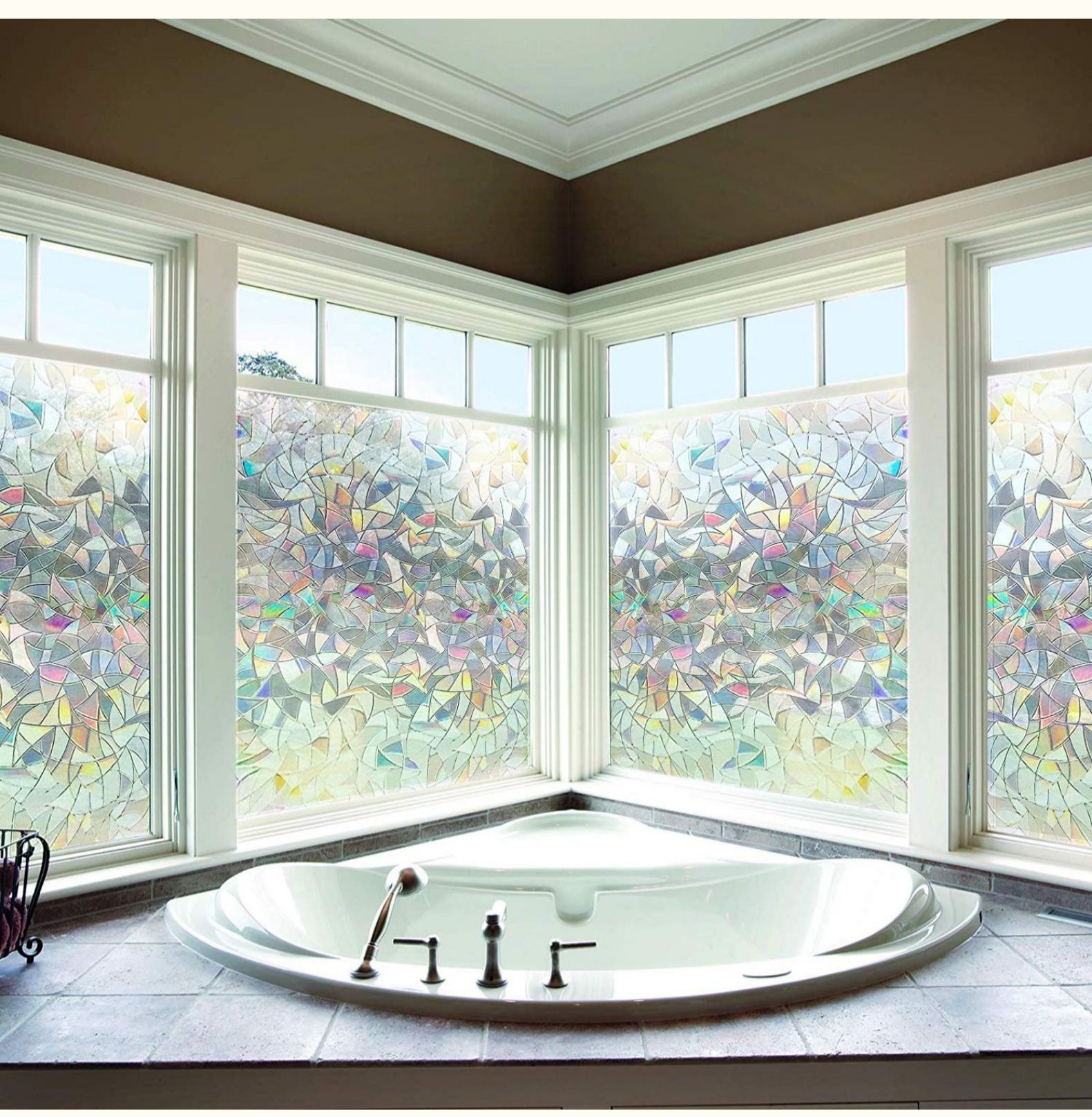 Vinilo Decorativo Película De Privacidad Para Ventanas Arcoiris