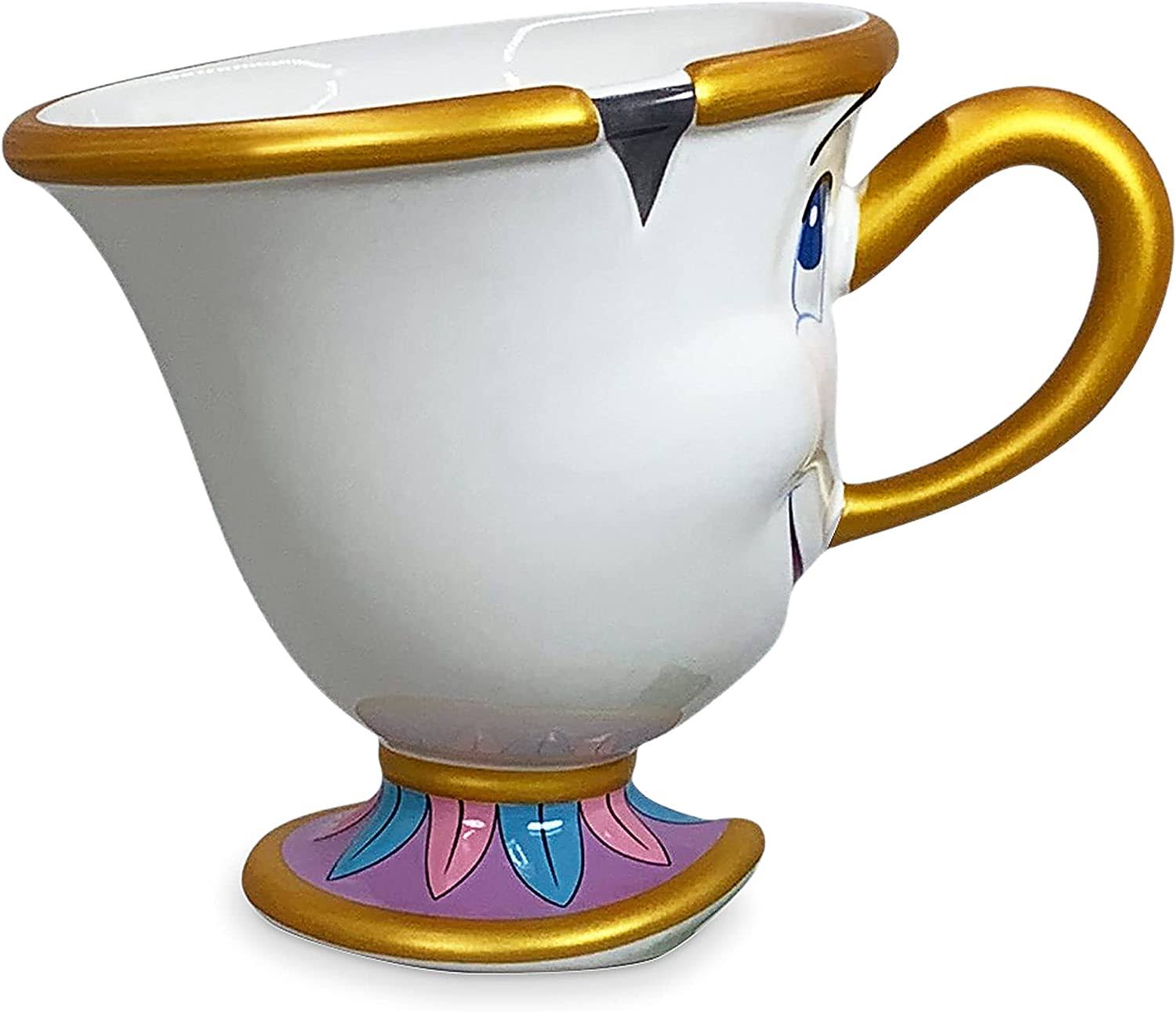 Disney Taza Chip Mug, La bella y la bestia