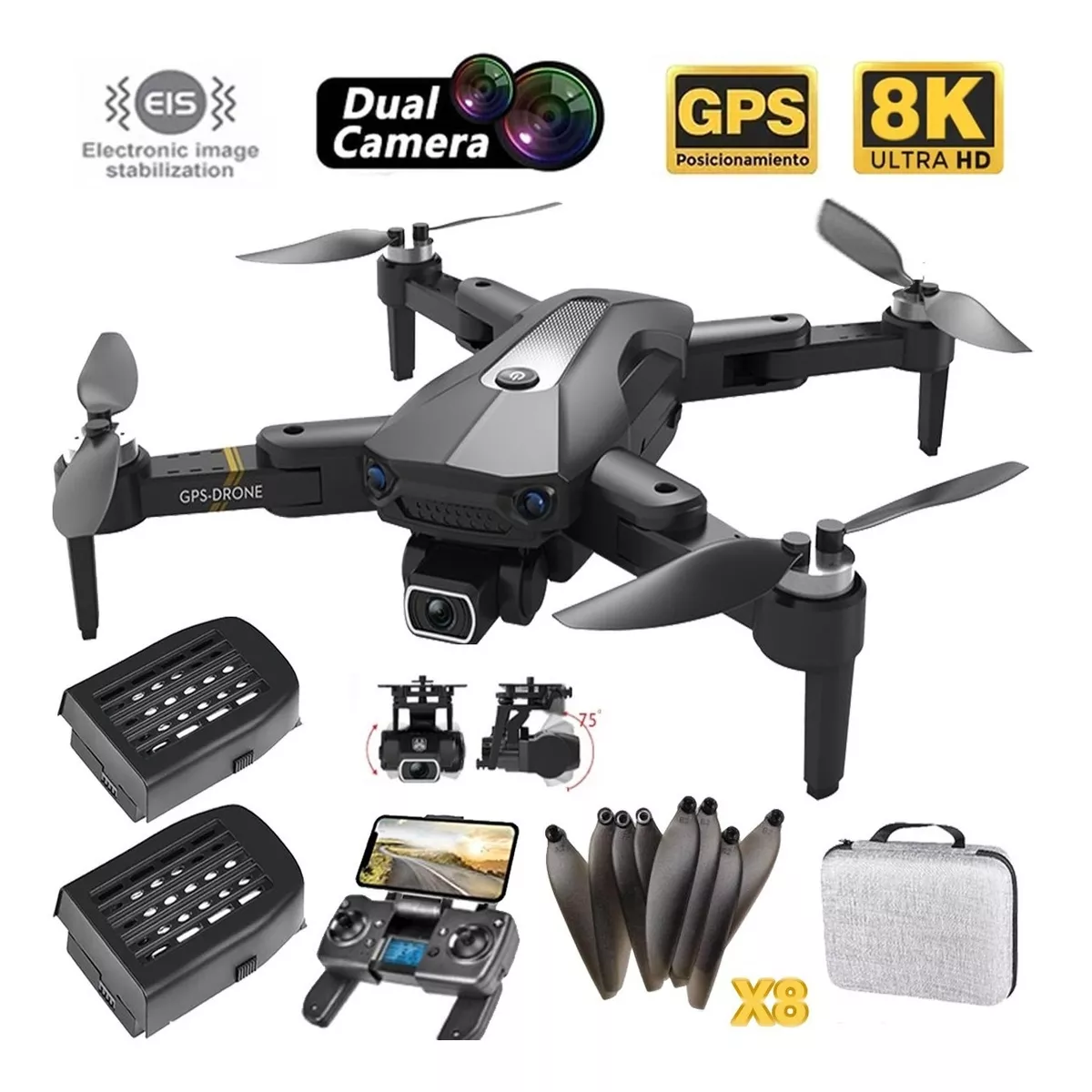 drones con camara 4k in app profesional adultos,GP d'occasion pour 115 EUR  in Valencia sur WALLAPOP