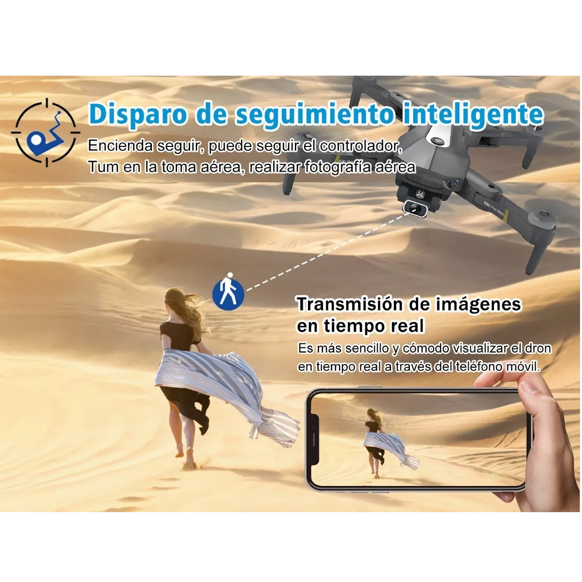 Drone Con Cámara Profesional 8k A Control Remoto Gps 5ghz