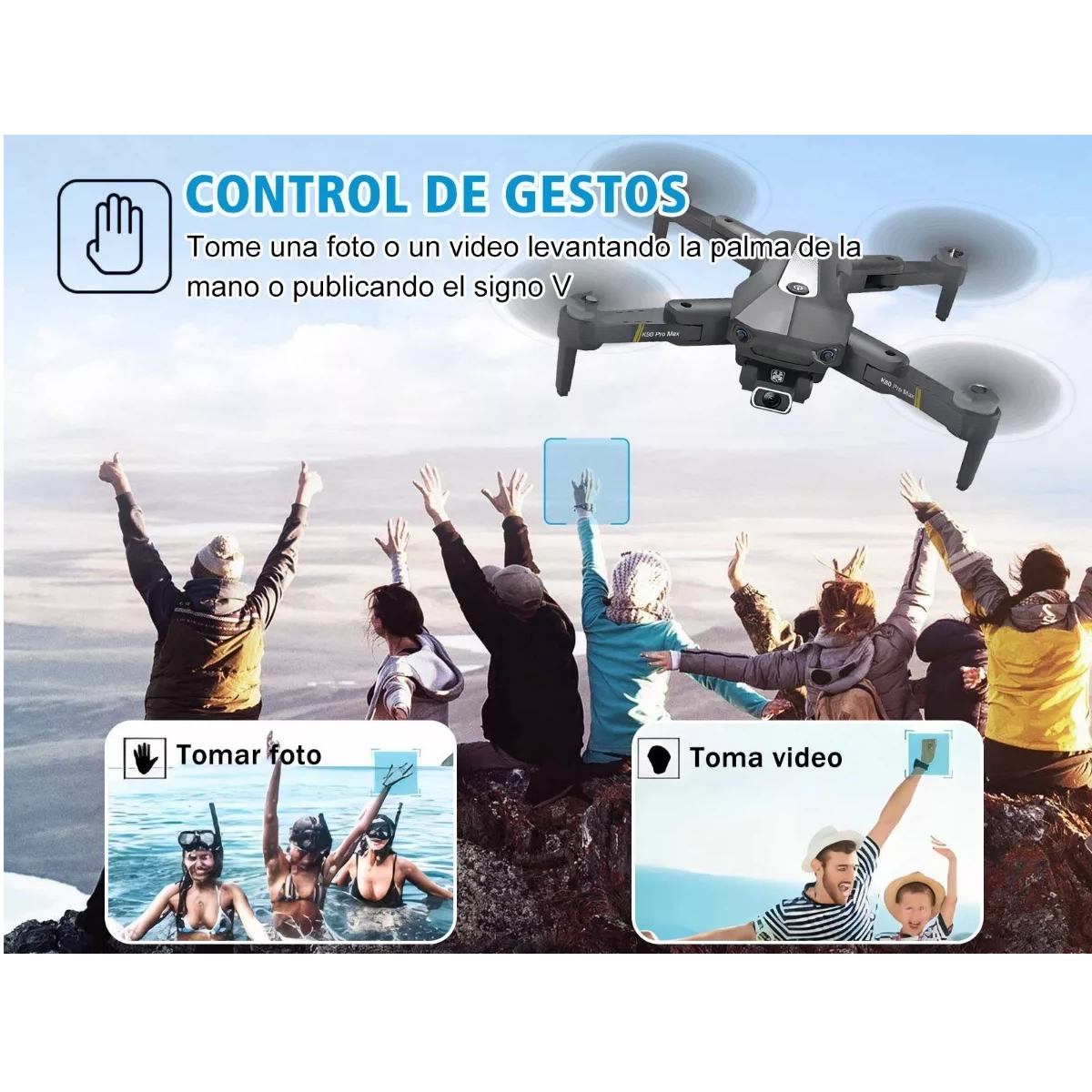 Drone Con Cámara Profesional 8k A Control Remoto Gps 5ghz