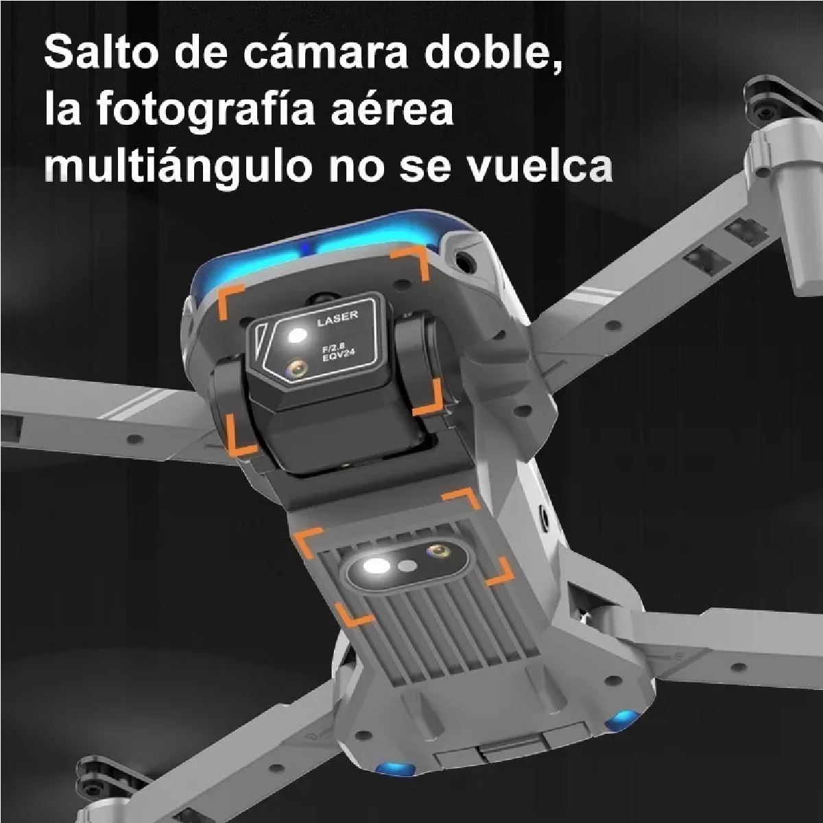 Dron A Control Remoto Axnen Xt9 Con Cámara 4k Hd, 3 Baterías Gris