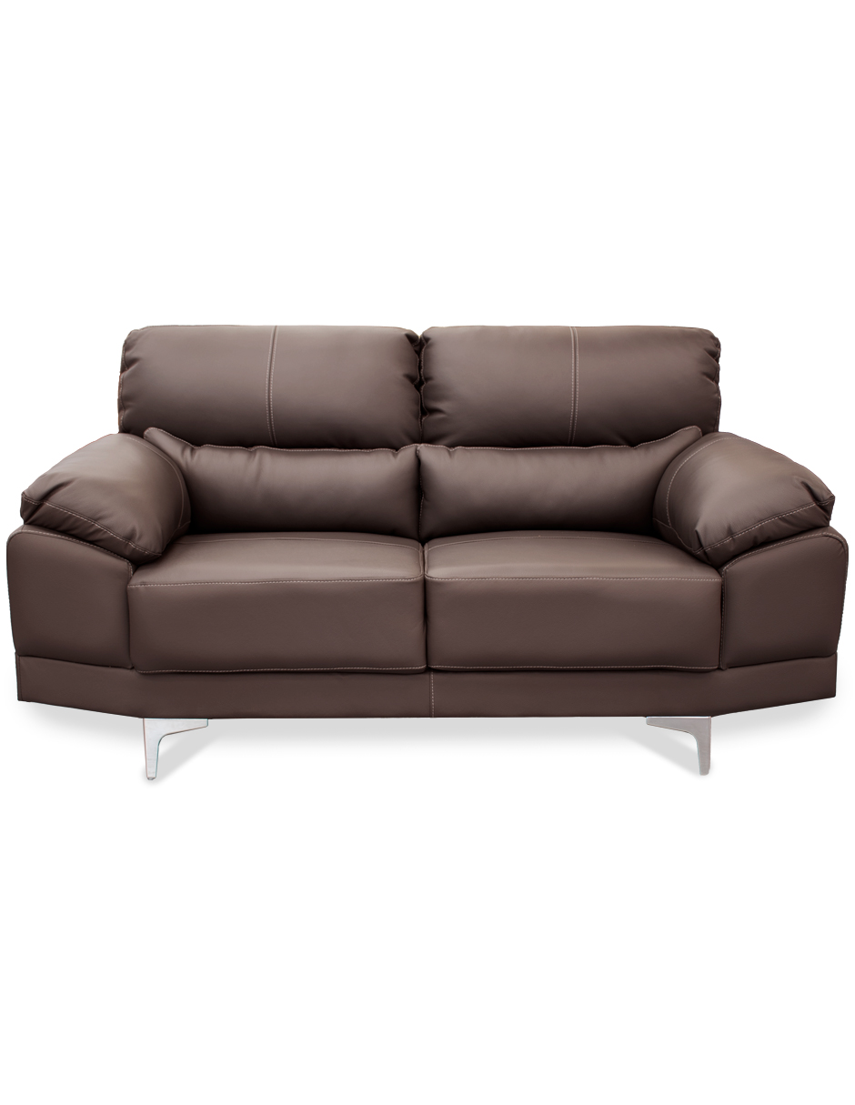 Sofa cama plegable Matrimonial en tacto piel color chocolate con
