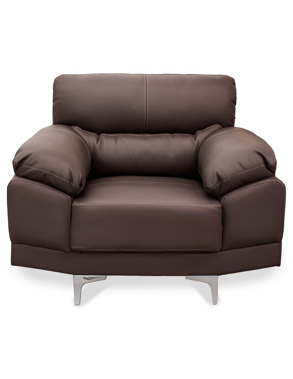 Sillón Individual de piel Genuina Lisboa Color Chocolate - ConfortoPiel