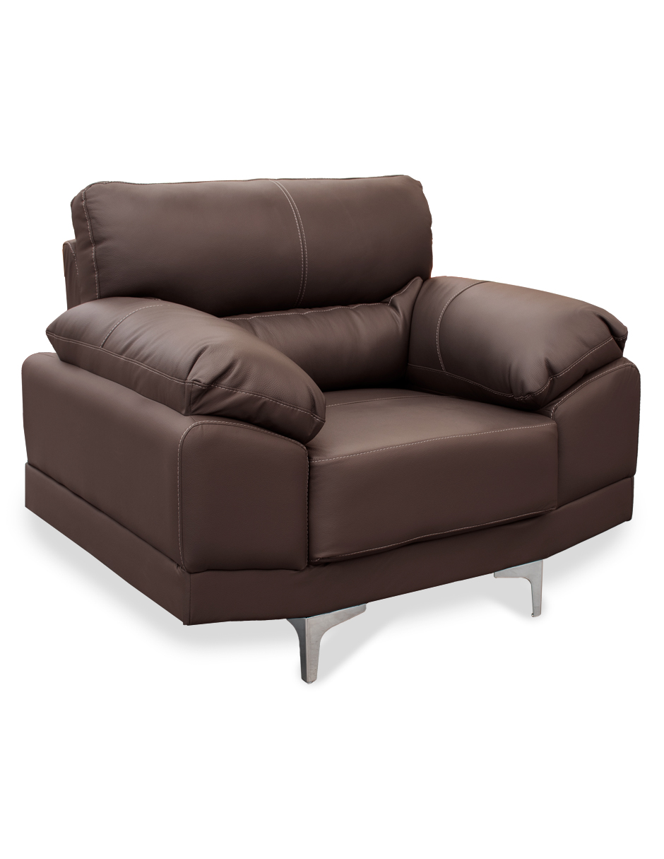 Sillón Individual de piel Genuina Lisboa Color Chocolate - ConfortoPiel
