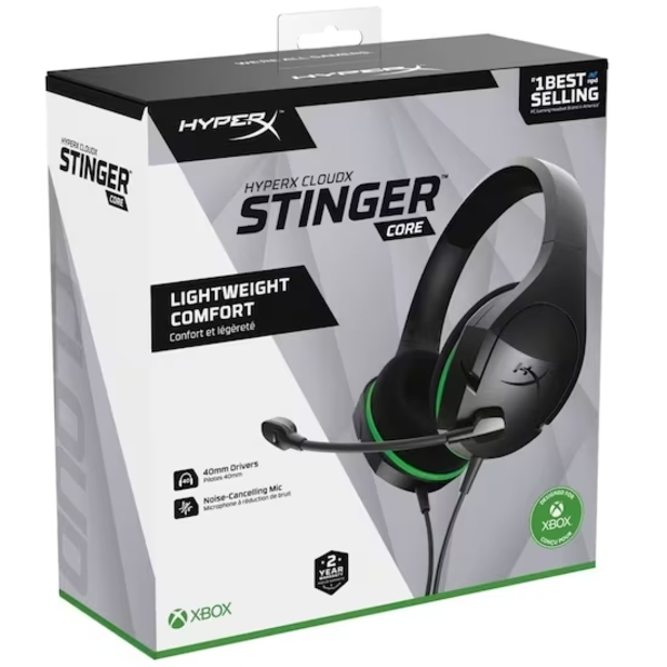 HyperX Cloud Stinger Core XBOX - Audífonos para gaming con licencia oficial de XBOX, Compatible con Ps4