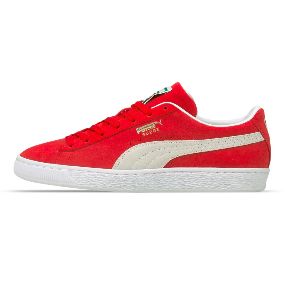 TENIS CASUAL PUMA SUEDE CLASSIC XXI ROJO DE HOMBRE 374915 02