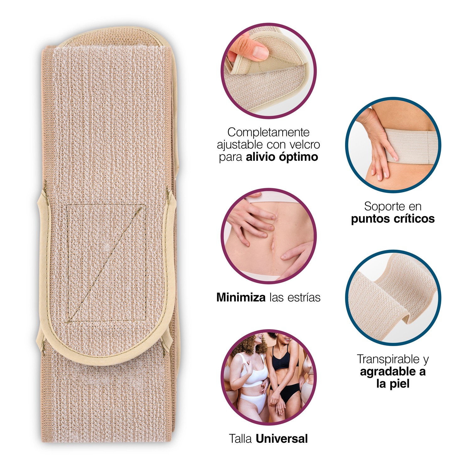 Cinturón De Sujeción Prenatal Para Soporte Cómodo Ajustable