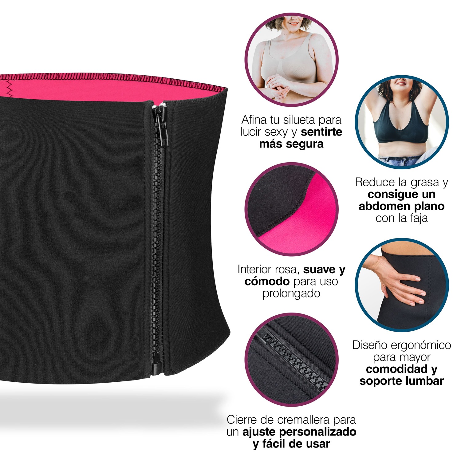 Faja Reductora Moldeadora Entrenadora cintura Sexy Y Cómoda