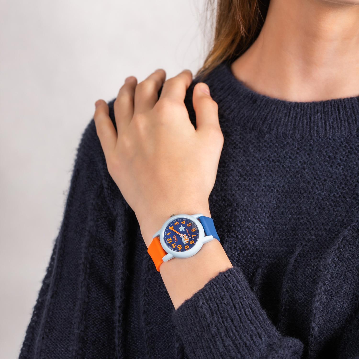 Reloj Infantil Para Niño Q & Q Análogo Peces Vs49j007Y.