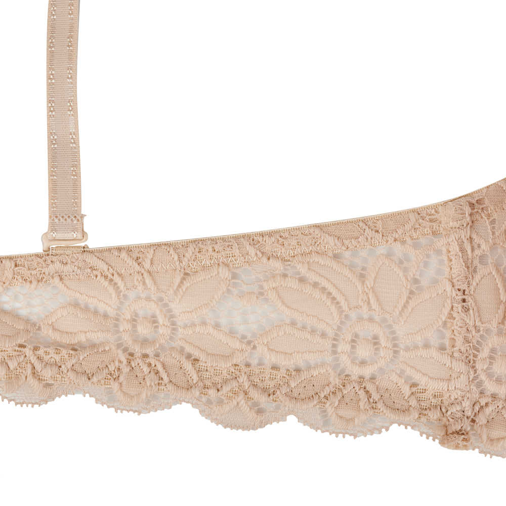 Brasier Paquete 3 Piezas Encaje Sexy Floreado Con Relleno