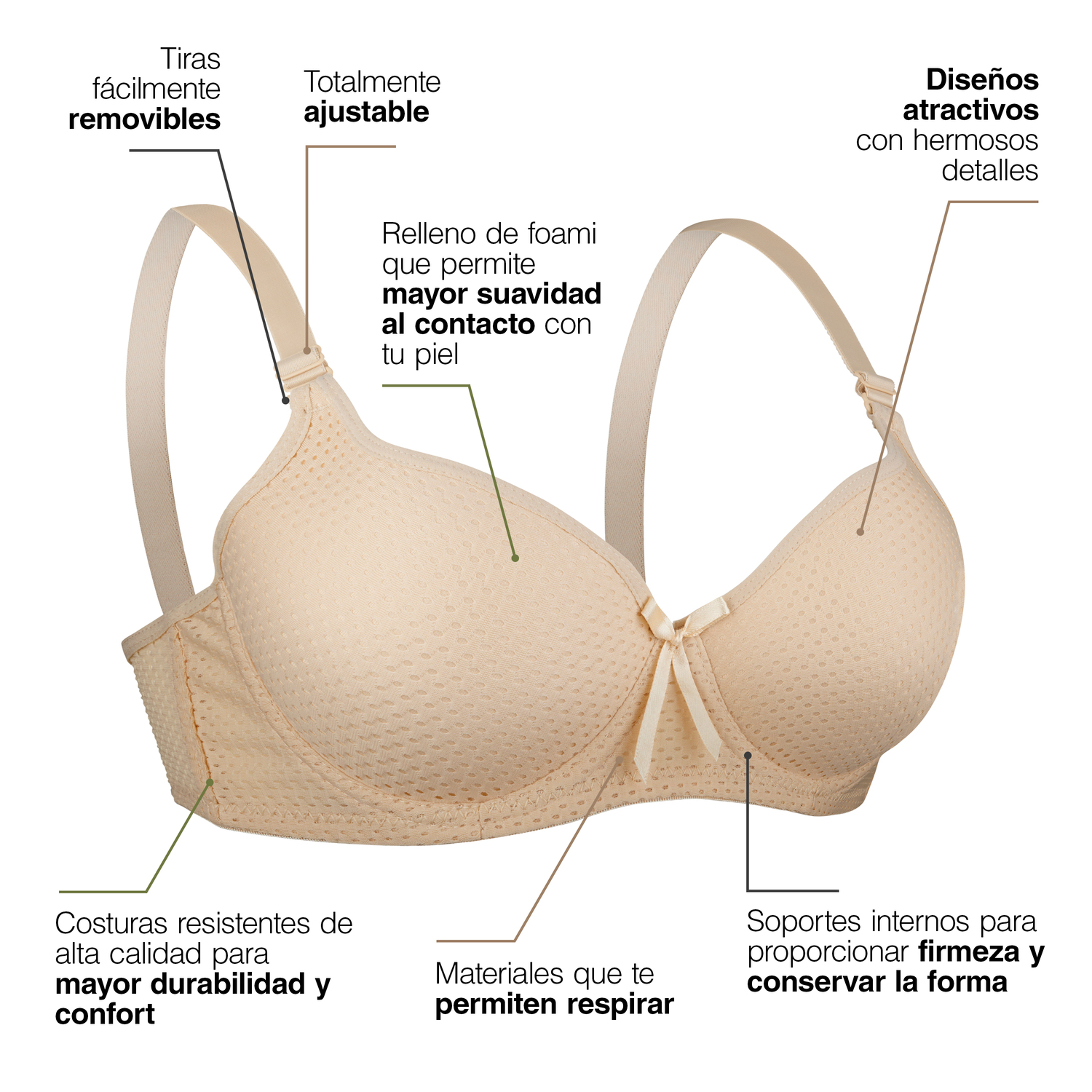 Brasier Paquete 4 Piezas Diseño Clásico Variedad De Colores